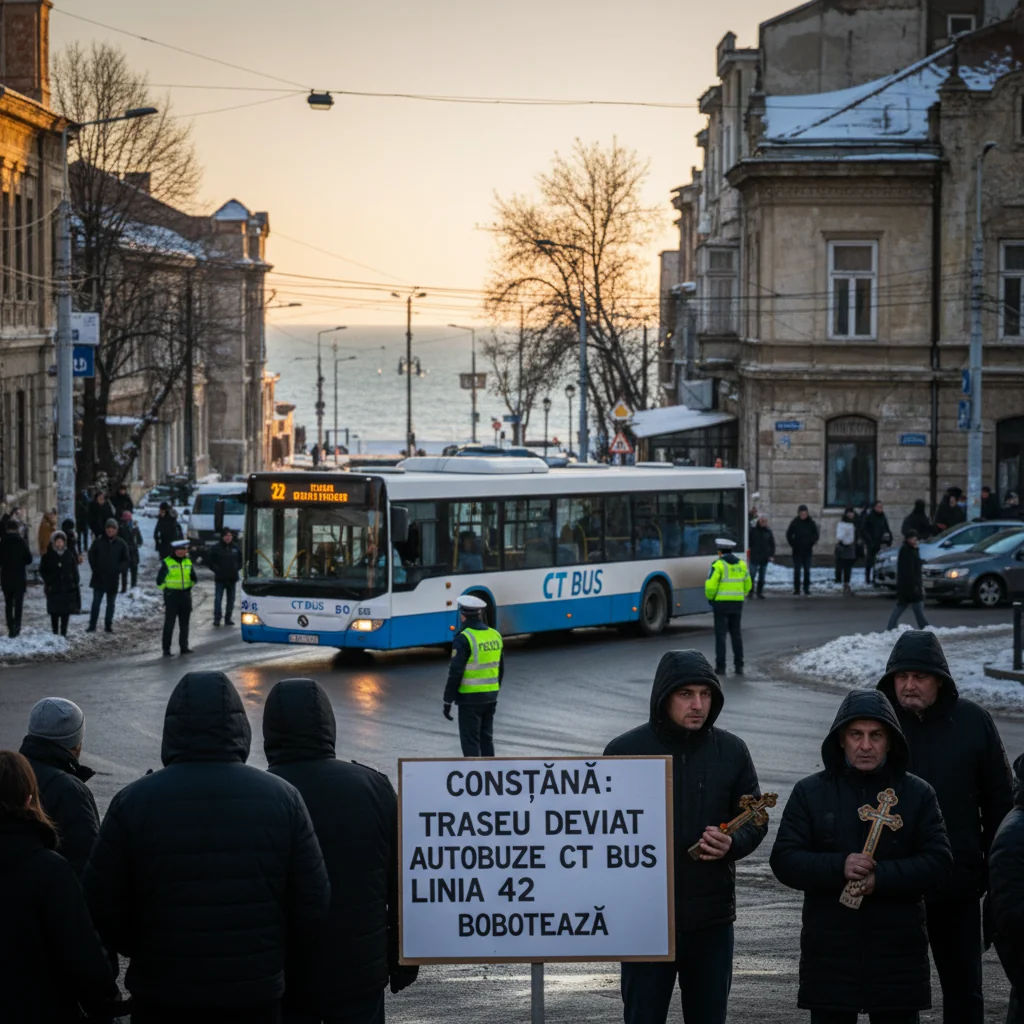 Constanța: traseu modificat pentru autobuzele liniei 42 de Bobotează