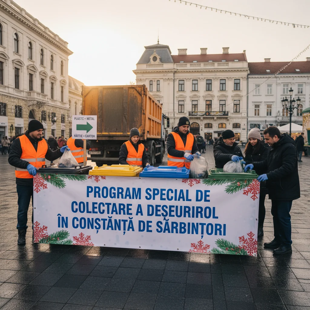 Program modificat de colectare a deșeurilor în Constanța de sărbătorile de iarnă