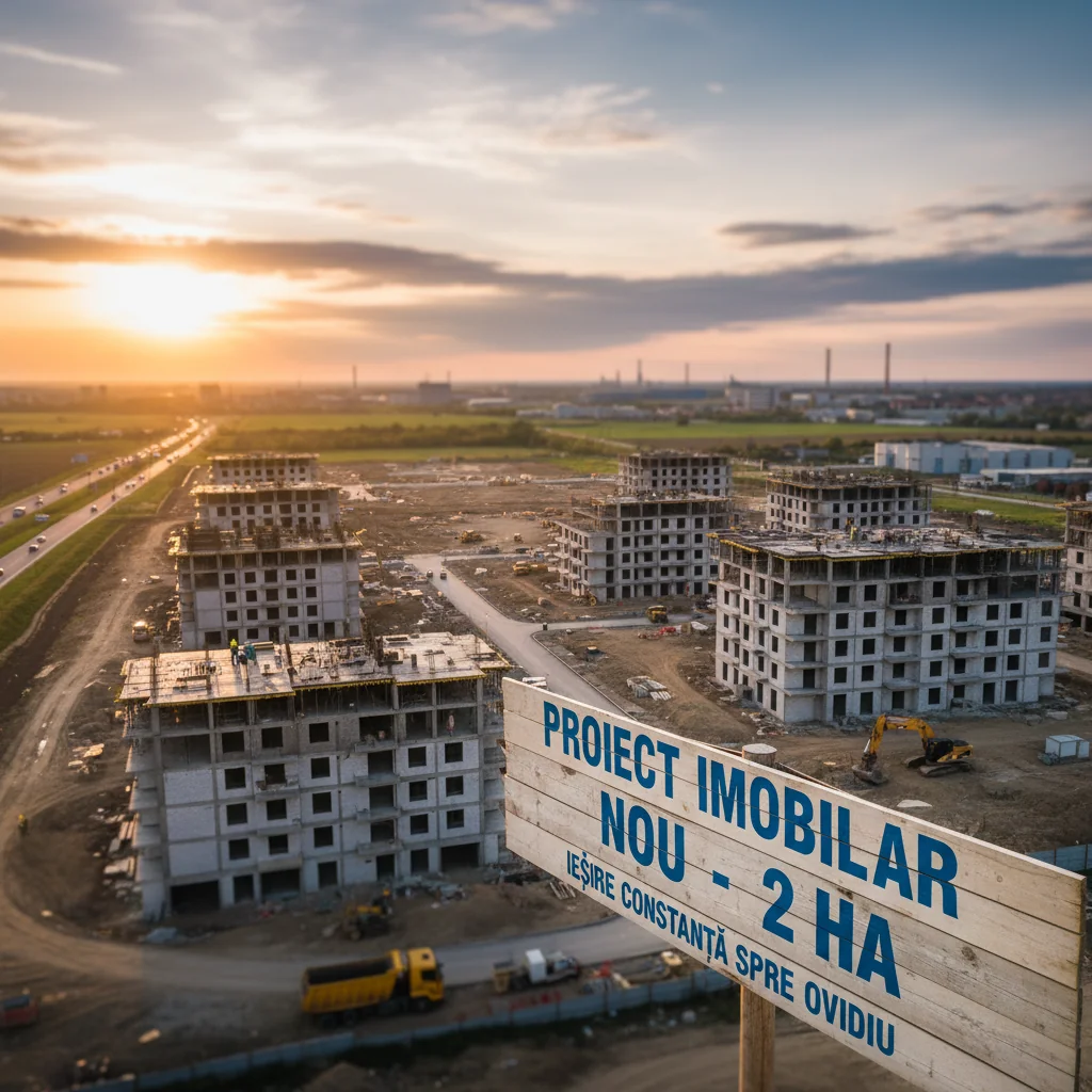 Proiect imobiliar de amploare anunțat la ieșirea din Constanța spre Ovidiu