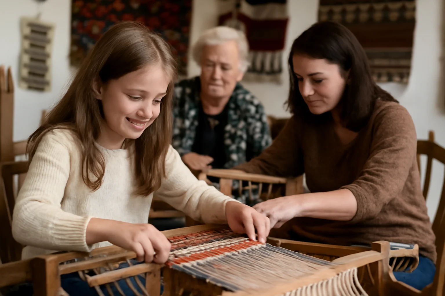 Atelier educativ de țesut tradițional la Muzeul de Artă Populară Constanța, pe 29 ianuarie 2026