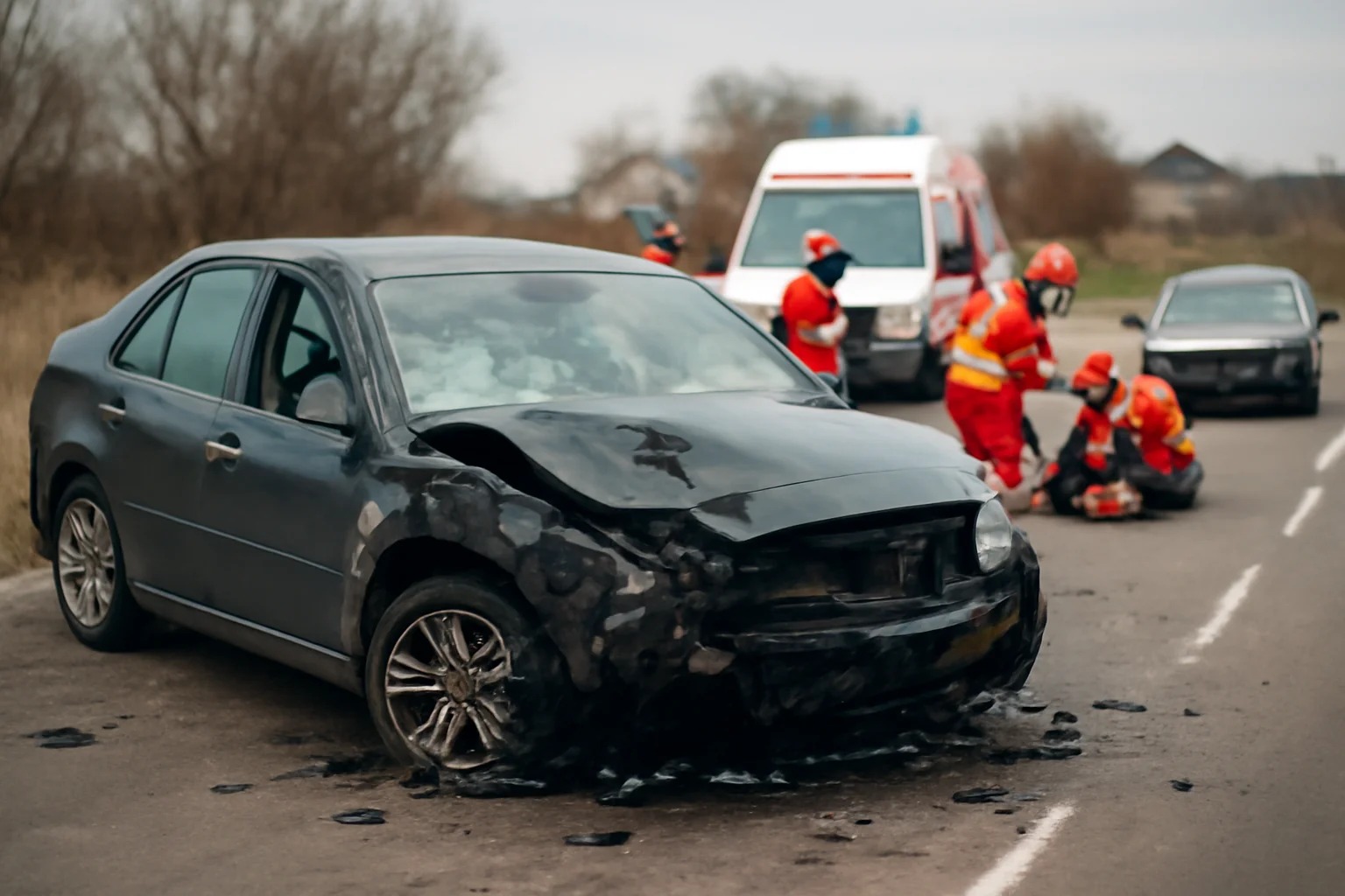 Cinci persoane rănite într-un accident rutier lângă hanul Kartali, județul Constanța
