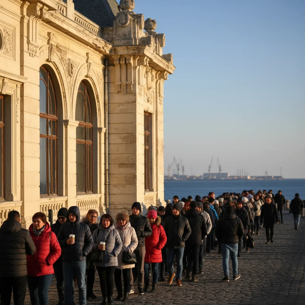 Constanța: coadă la Cazinou în prima sâmbătă cu program normal de vizitare din 2026