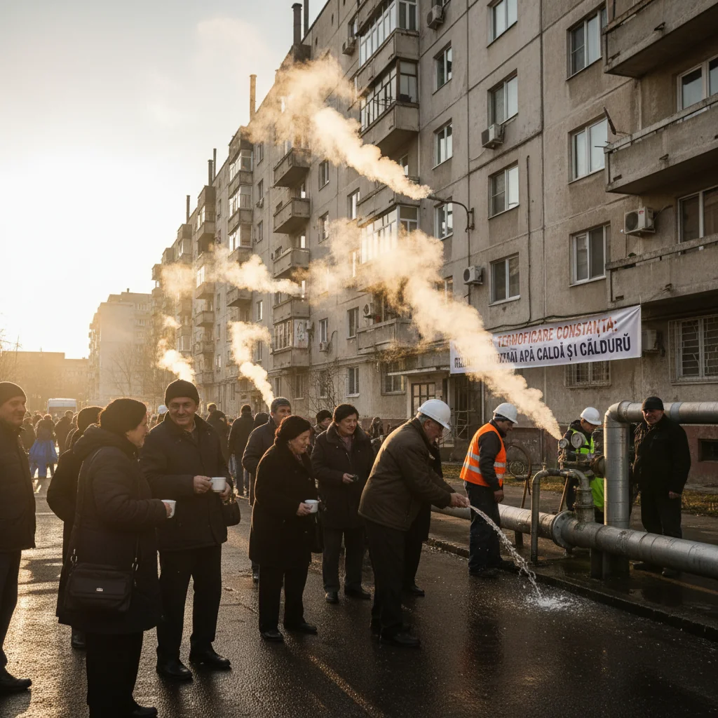 Furnizarea apei calde și a căldurii a fost reluată la abonații Termoficare din Constanța după avarii