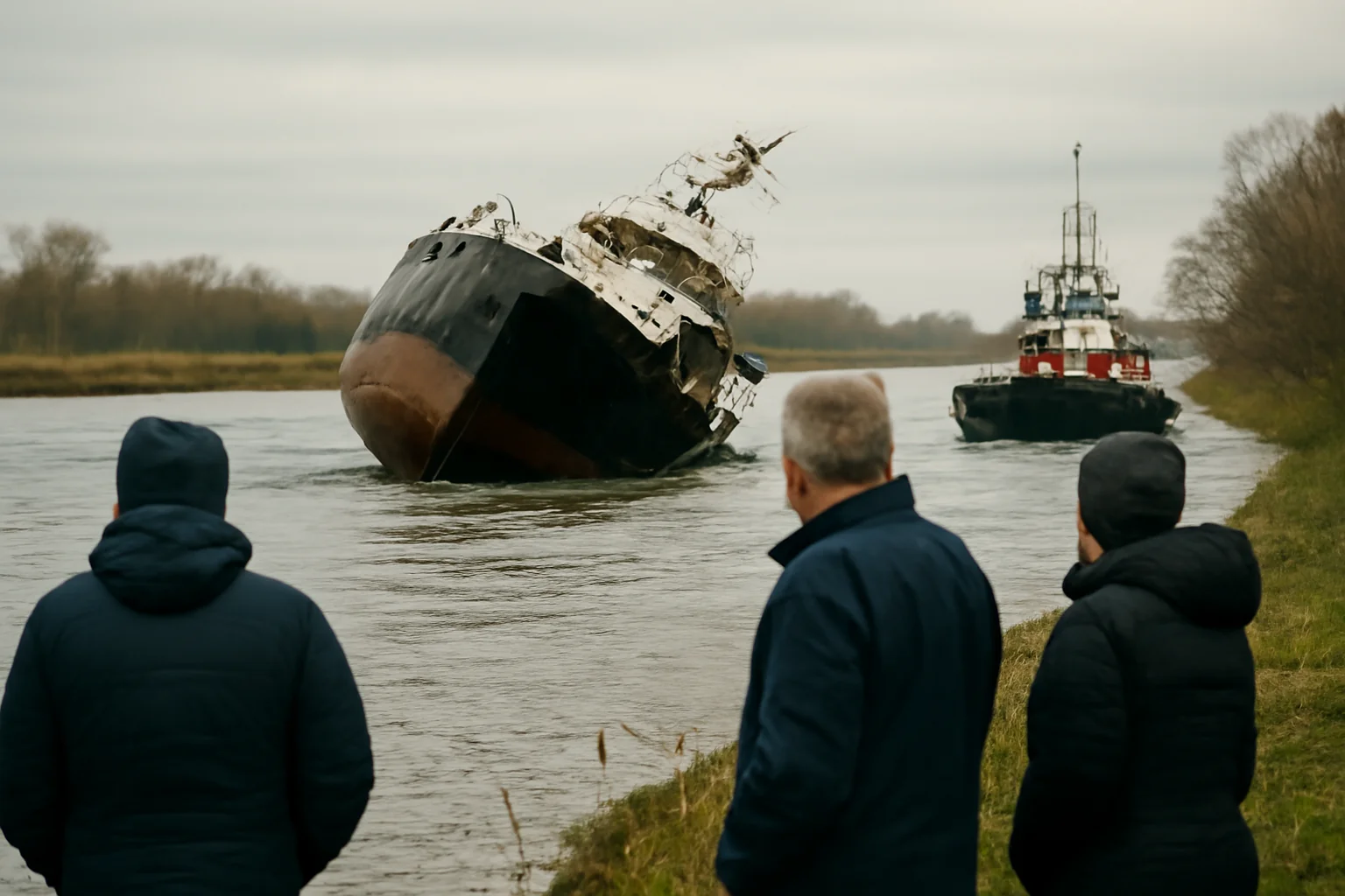 Navă scufundată pe canalul Sulina: incident naval raportat în apropiere de Constanța