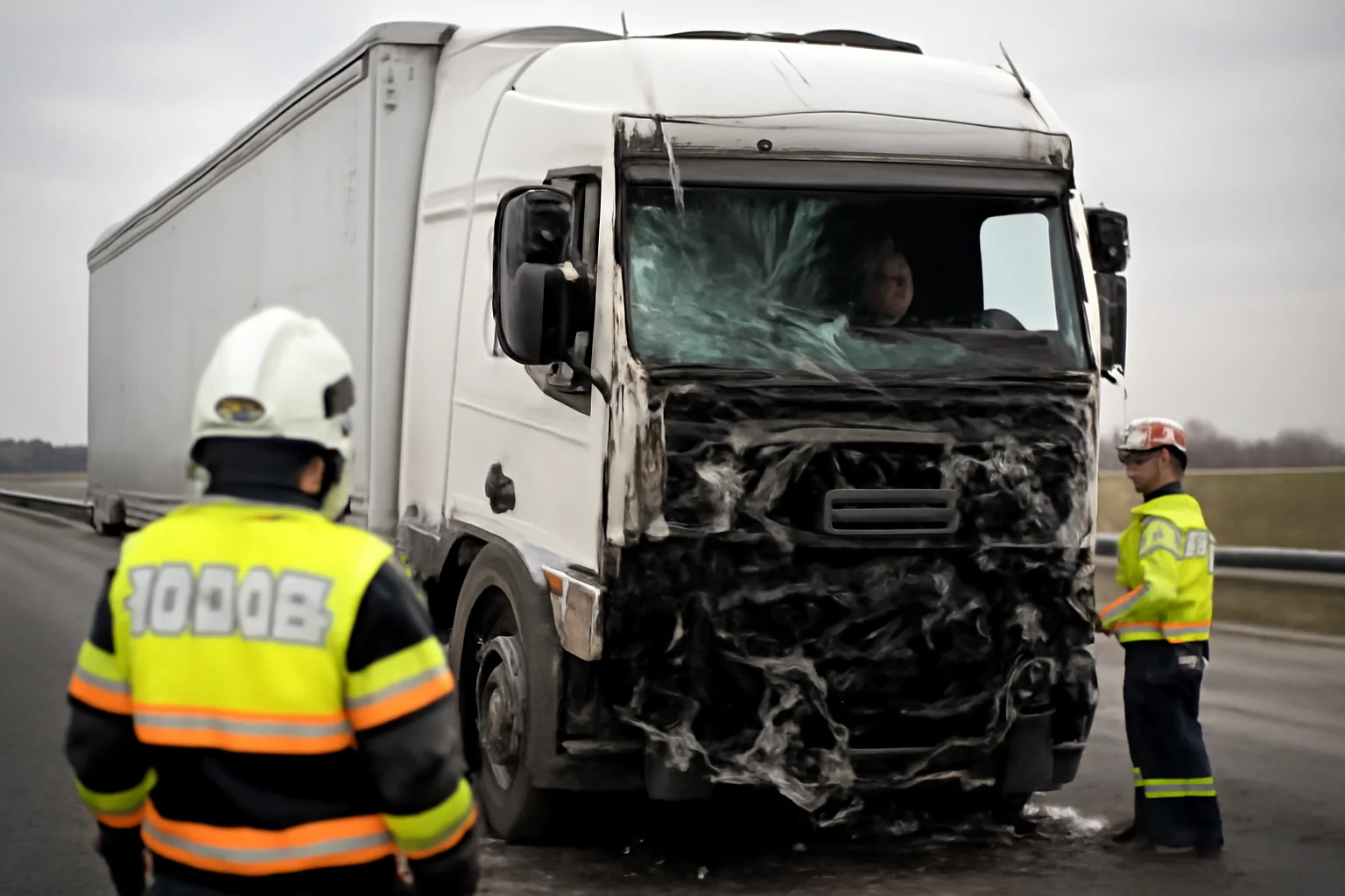 Accident rutier pe Autostrada A2, între Medgidia și Cernavodă: șofer de TIR blocat în cabină, intervenție de urgență în județul Constanța