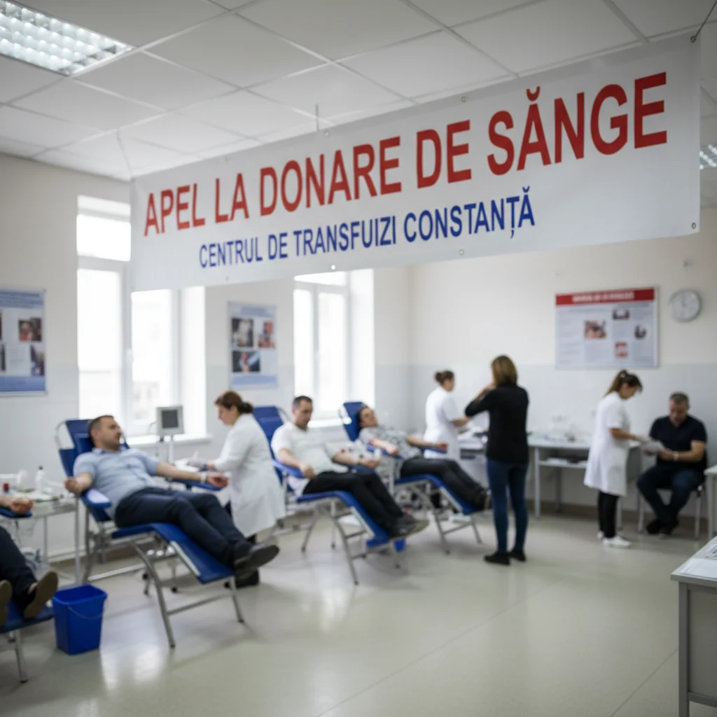 Apel la donare de sânge la Constanța: Centrul de Transfuzii anunță deficit de rezerve