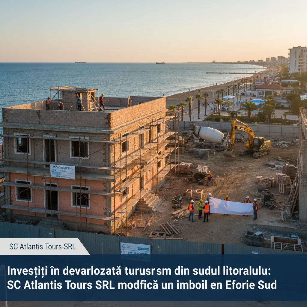 Atlantis Tours SRL investește în modernizarea unui imobil din Eforie Sud pentru dezvoltarea turismului litoralului sudic