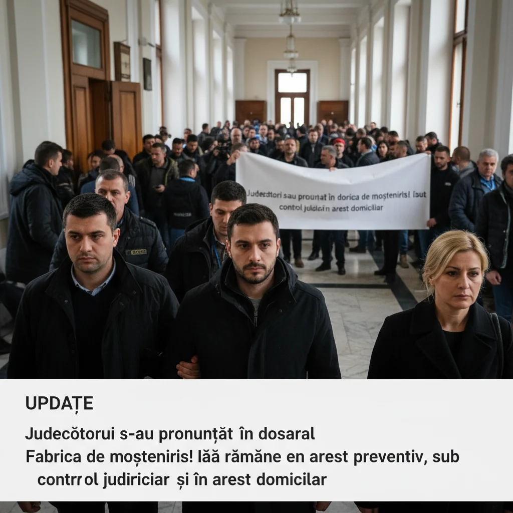 cine rămâne în arest preventiv, sub control judiciar și în arest la domiciliu