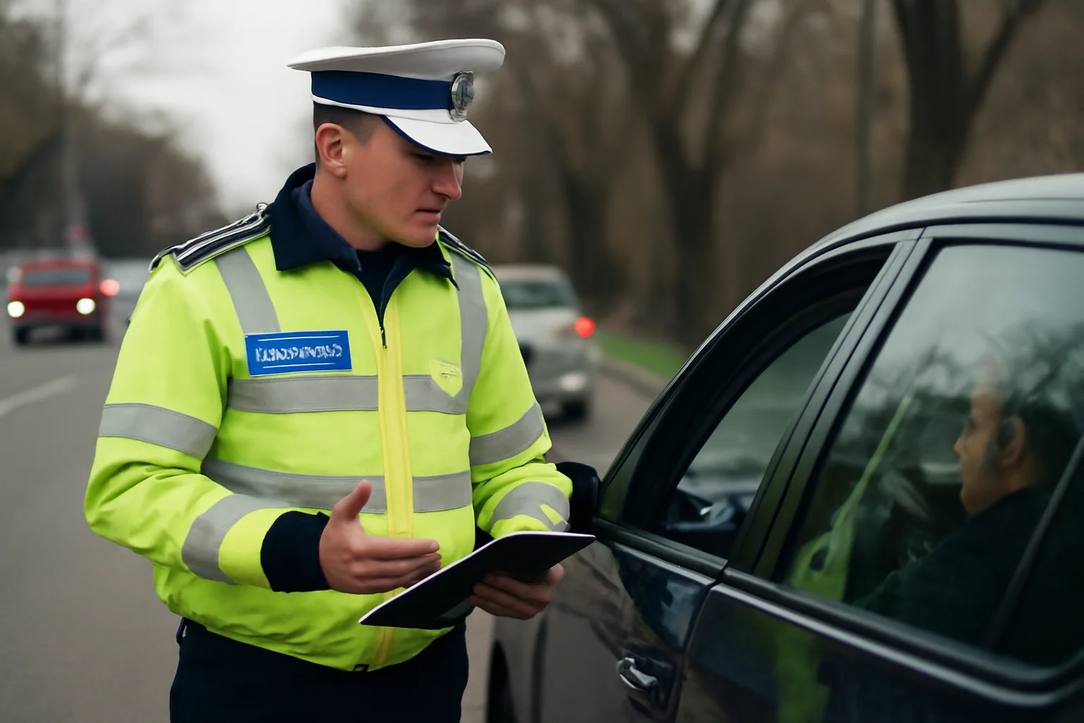 Constanța: Poliția rutieră reamintește obligativitatea anvelopelor de iarnă în condiții de iarnă