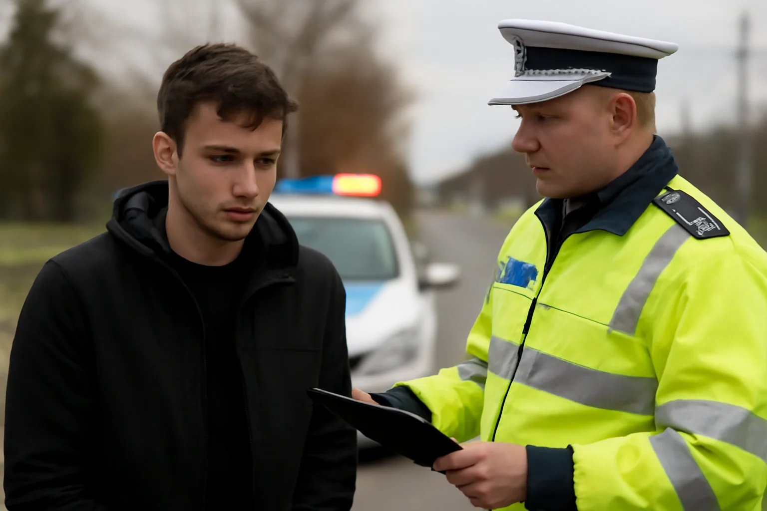 Constanța: Șofer tânăr cu permis suspendat, oprit de poliție și pus sub control judiciar