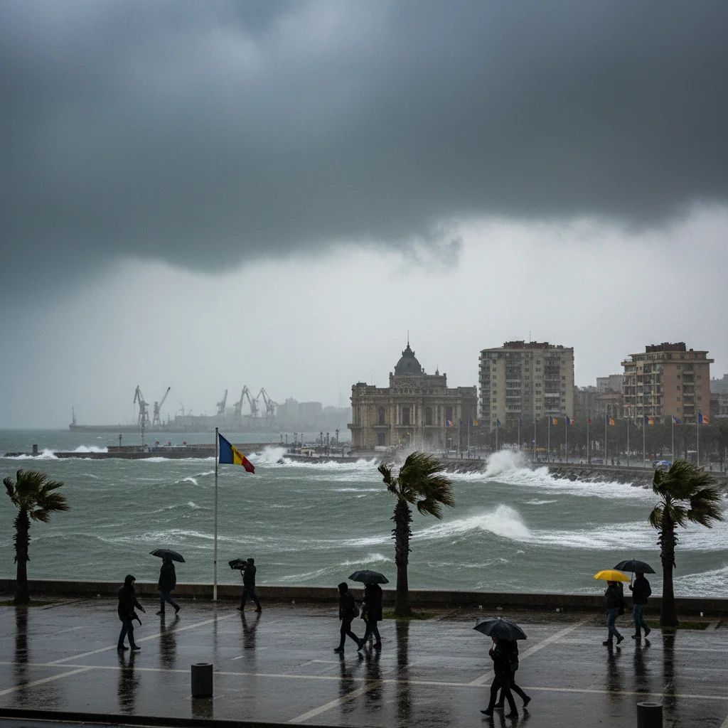 Constanța, sub avertizare cod galben de ploi și vânt joi dimineață