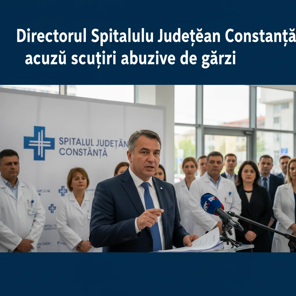 Directorul Spitalului Județean Constanța semnalează scutiri abuzive de gărzi pentru majoritatea medicilor