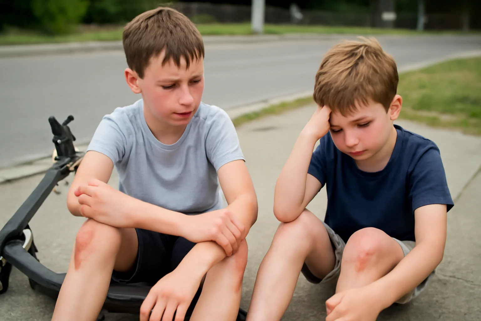 Doi copii răniți în Constanța după căzături de pe trotinete electrice; cel mai mic are 9 ani.
