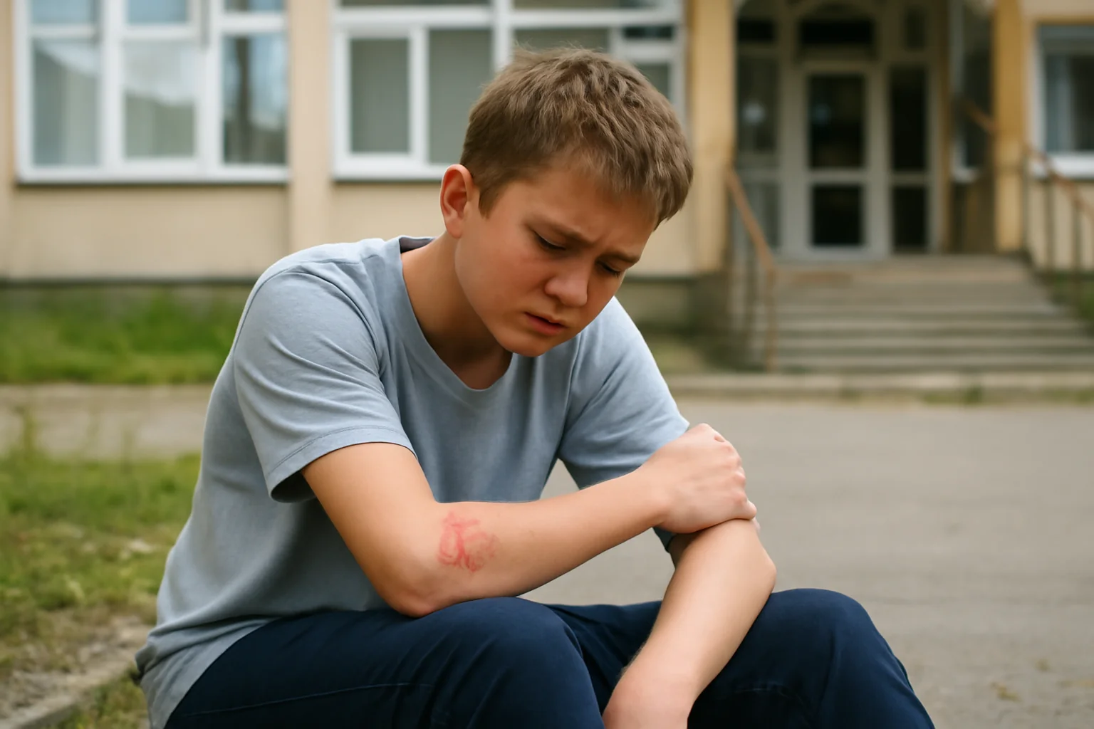 Elev de 13 ani rănit după ce a sărit de la etajul unei școli din Mangalia, județul Constanța