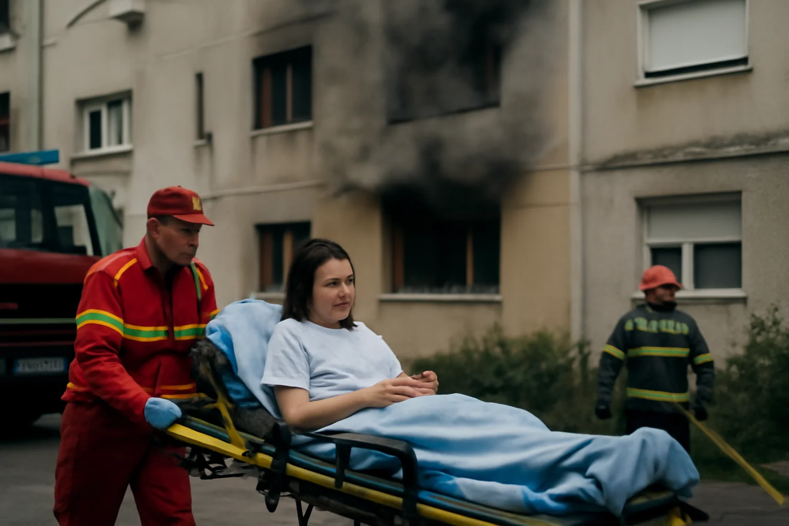 Incendiu în apartament la Tulcea, o femeie hospitalizată