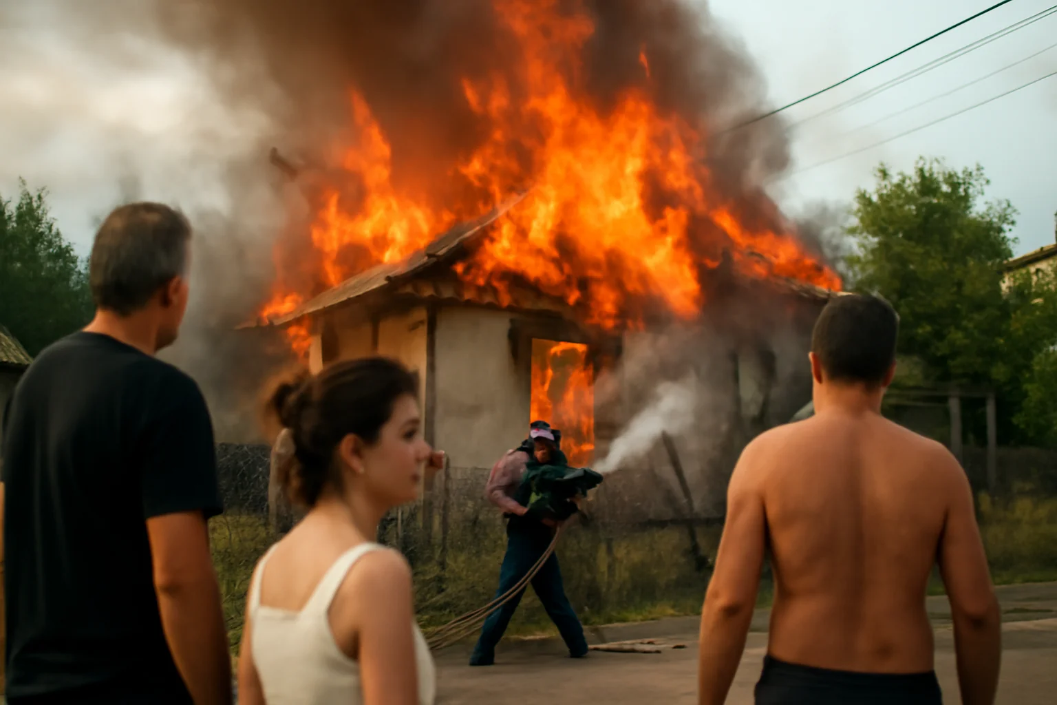 Incendiu la o casă din Medgidia, strada Sucevei, intervenție a pompierilor din Constanța în timpul nopții