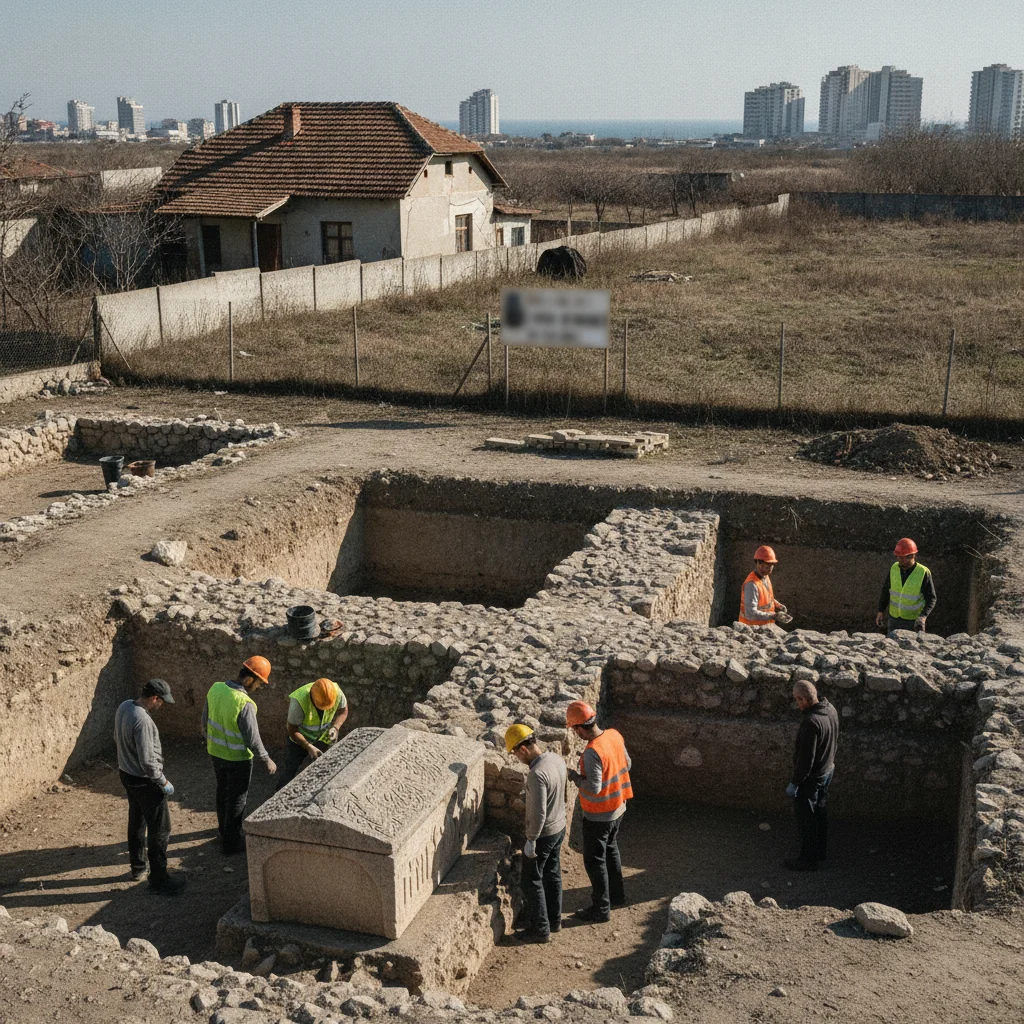 Mormânt hipogeu cruciform, descoperit la Constanța: monumentul funerar este unic în Dobrogea și România