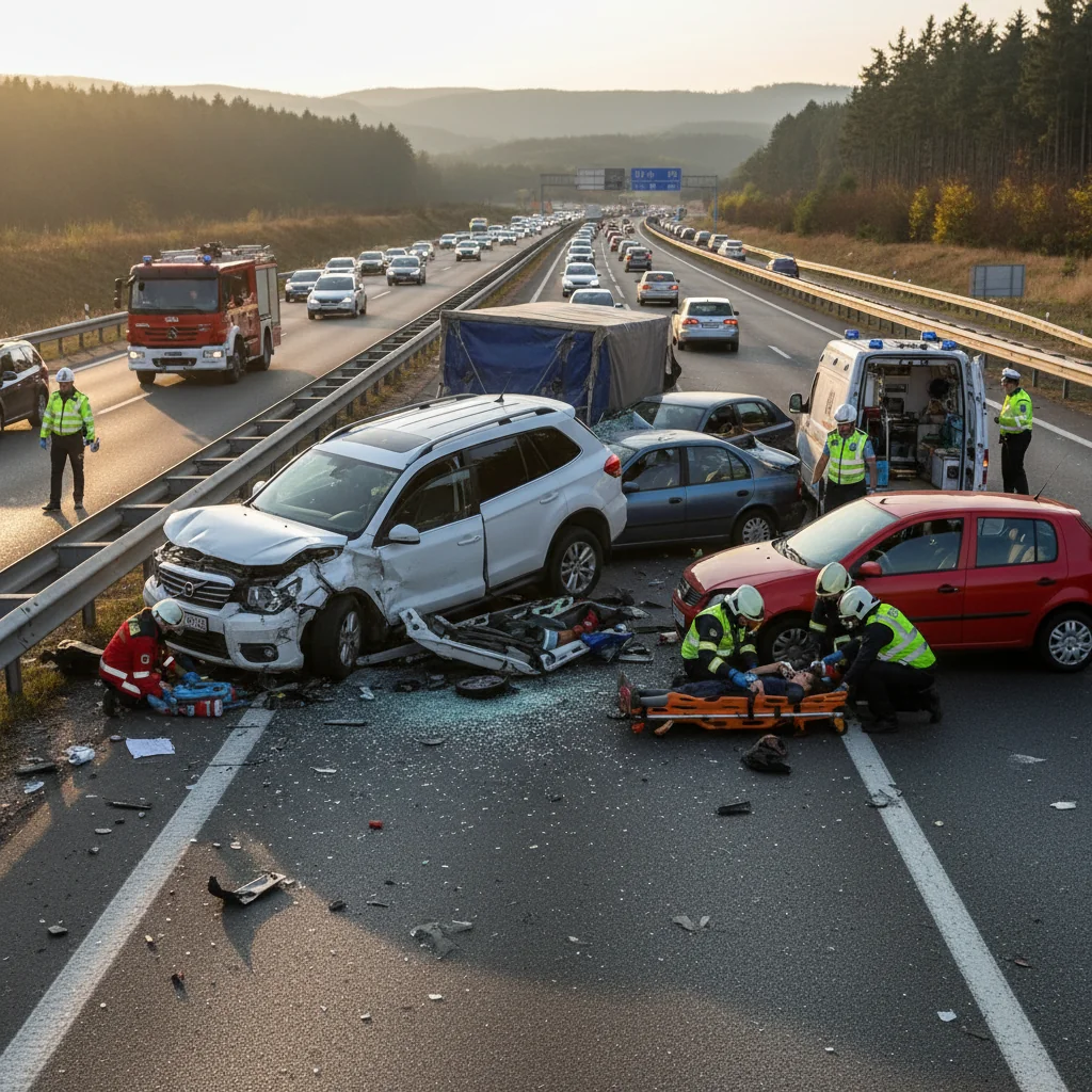 Patru autoturisme implicate, mai multe victime rănite