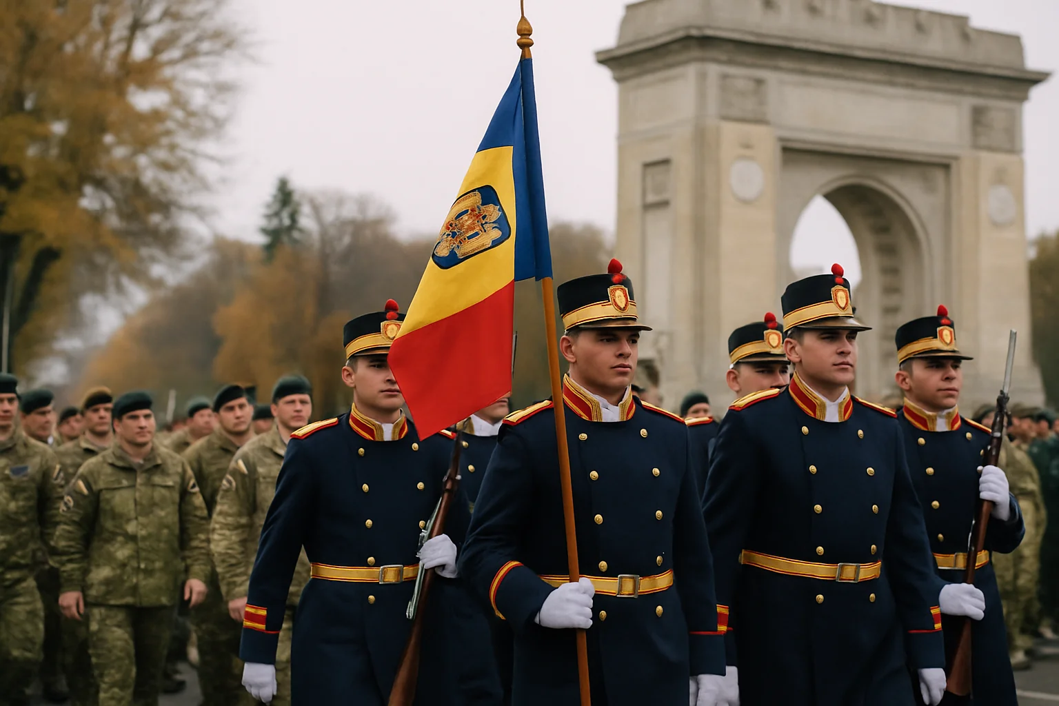 Peste 2.900 de militari români și străini, prezenți la Parada de 1 Decembrie de la Arcul de Triumf