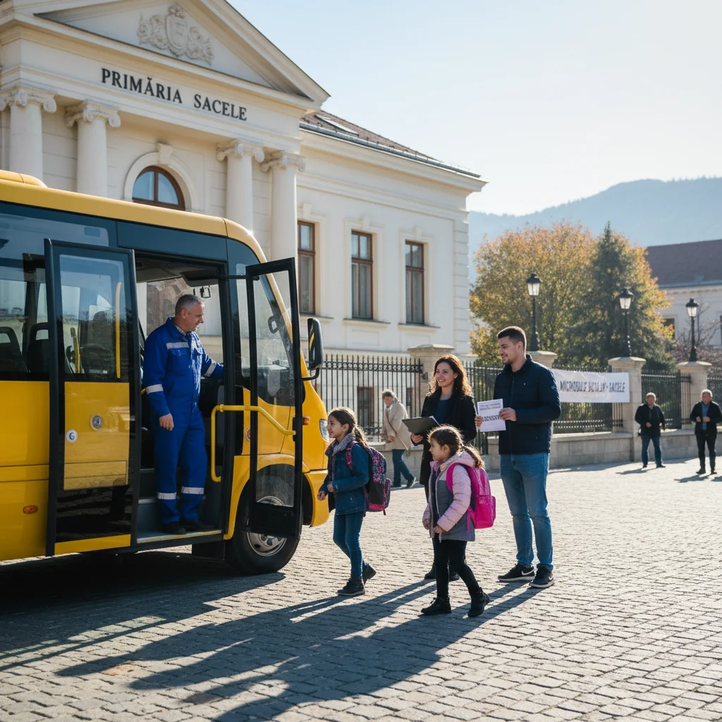 Primăria Săcele caută șofer pentru microbuzul școlar al localității