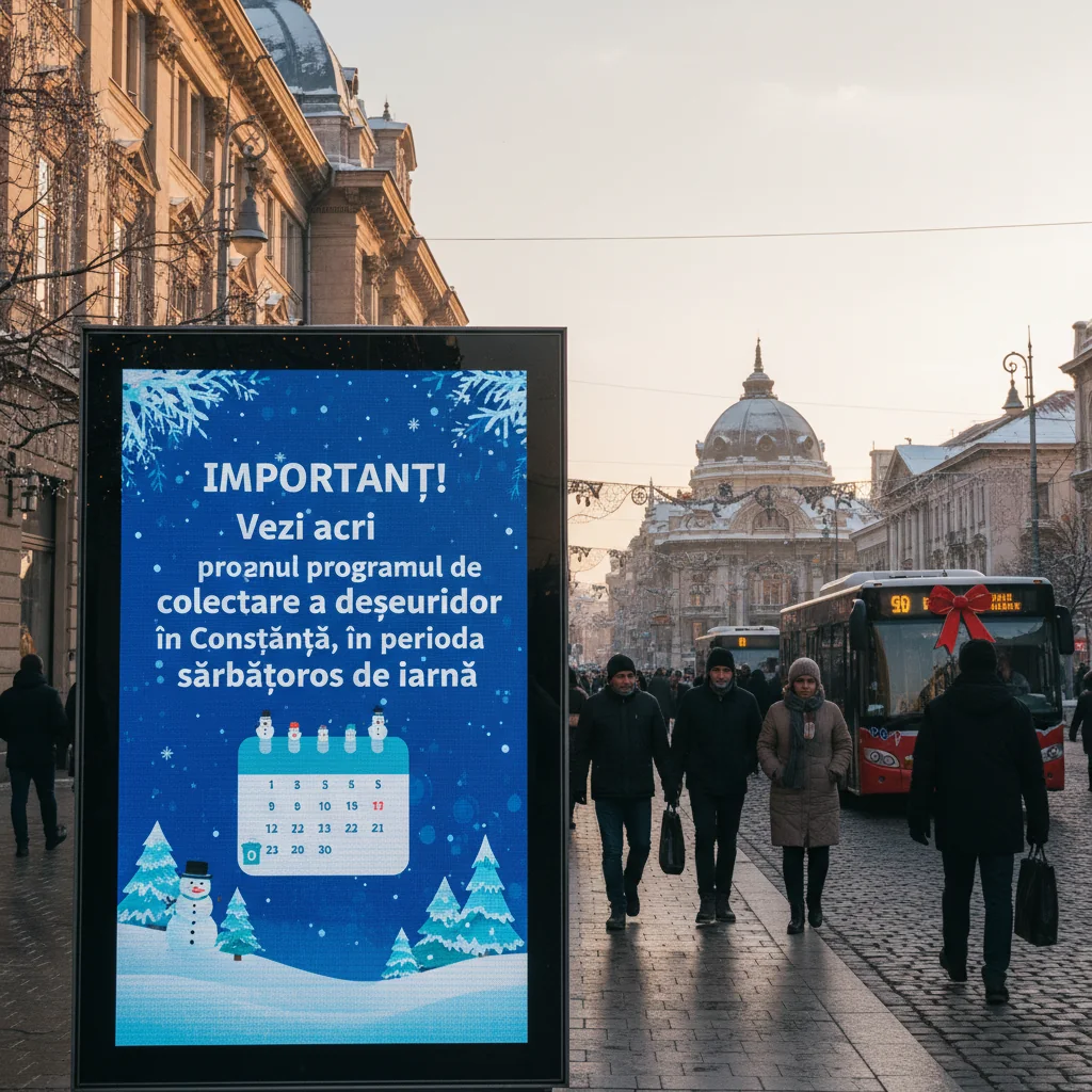 Programul colectării deșeurilor în Constanța pe perioada sărbătorilor de iarnă – informații importante