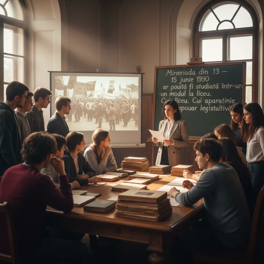 Propunere legislativă pentru introducerea unui modul despre Mineriada din 13-15 iunie 1990 în programa liceală