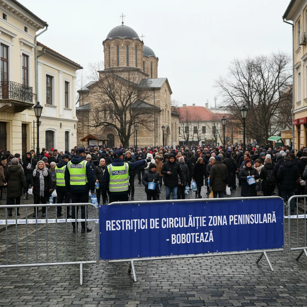 Restricții de circulație în zona peninsulară din Constanța pentru manifestările de Bobotează