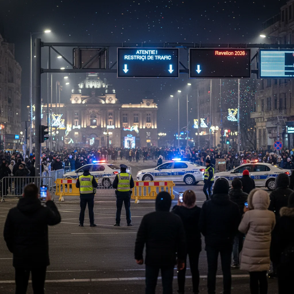 Restricții de trafic în Constanța pentru Revelion 2026 pe bulevardul Tomis și în zona centrală