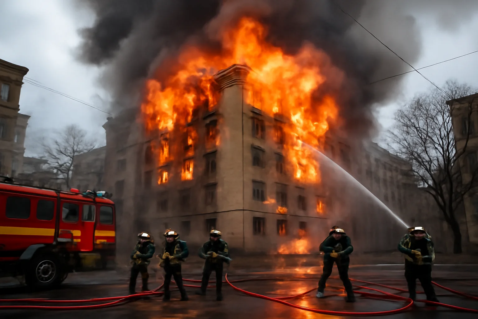 Salvare Dramatică a unui Bloc din Constanța în Mijlocul Flăcărilor Pe Strada Soveja