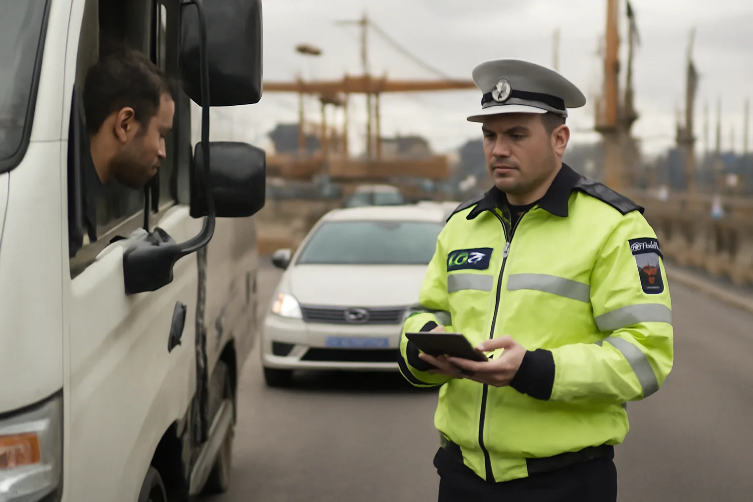 Sancțiuni de peste 21.000 de lei aplicate în cadrul unui control rutier în Portul Constanța