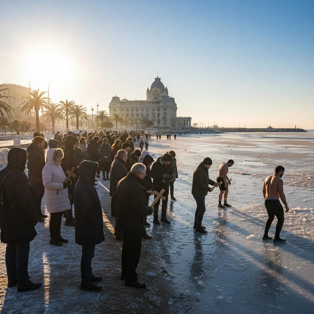 Soare și temperaturi blânde de Bobotează la Constanța, pe 6 ianuarie 2026