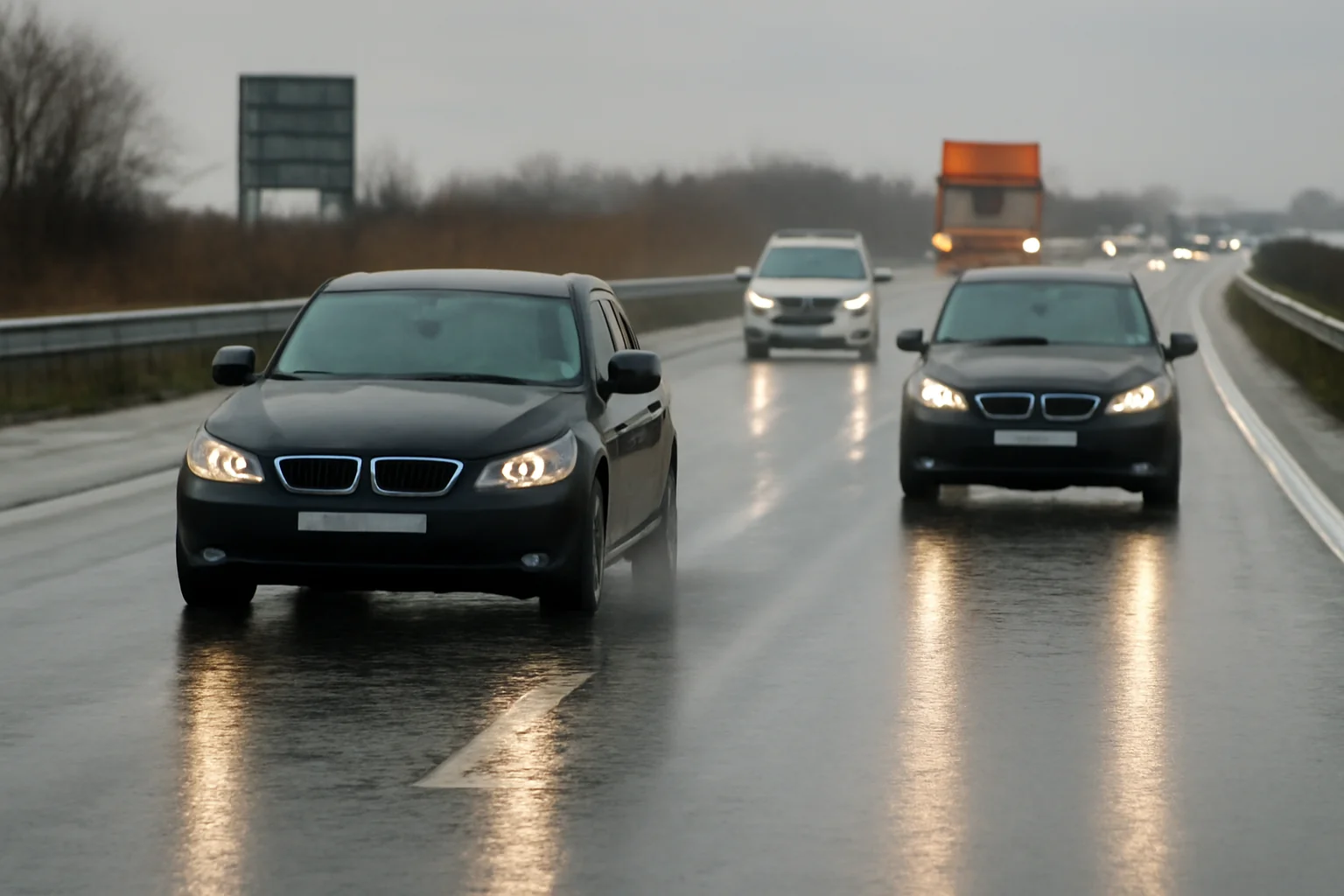 Trafic pe carosabil umed pe autostrada A2 între București și Constanța