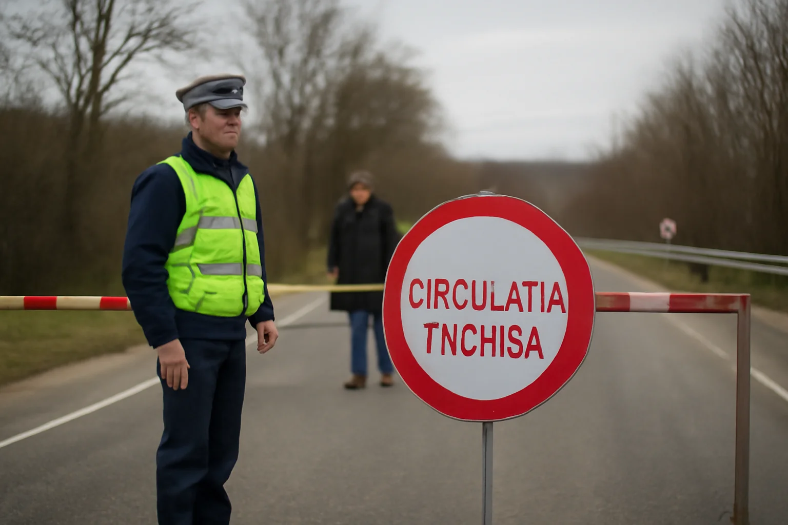 Traficul rutier rămâne restricționat pe DN2A în zona Crucea, Constanța