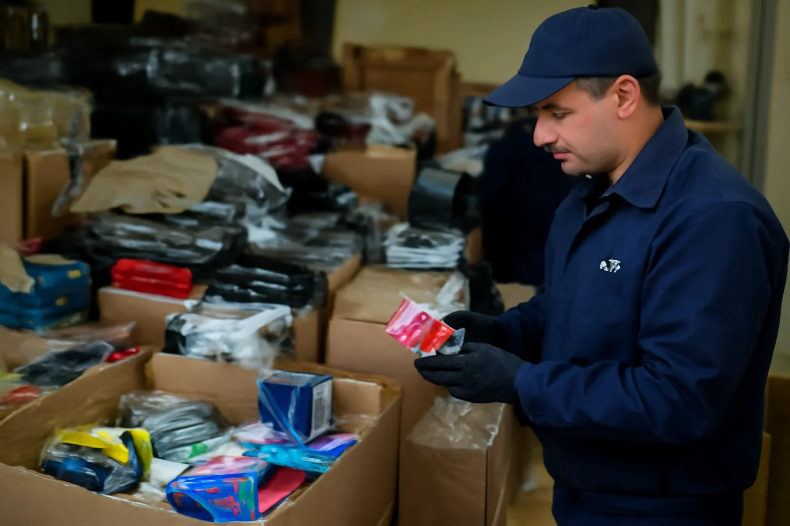 Zeci de mii de articole potențial falsificate confiscate în Constanța, provenind din China